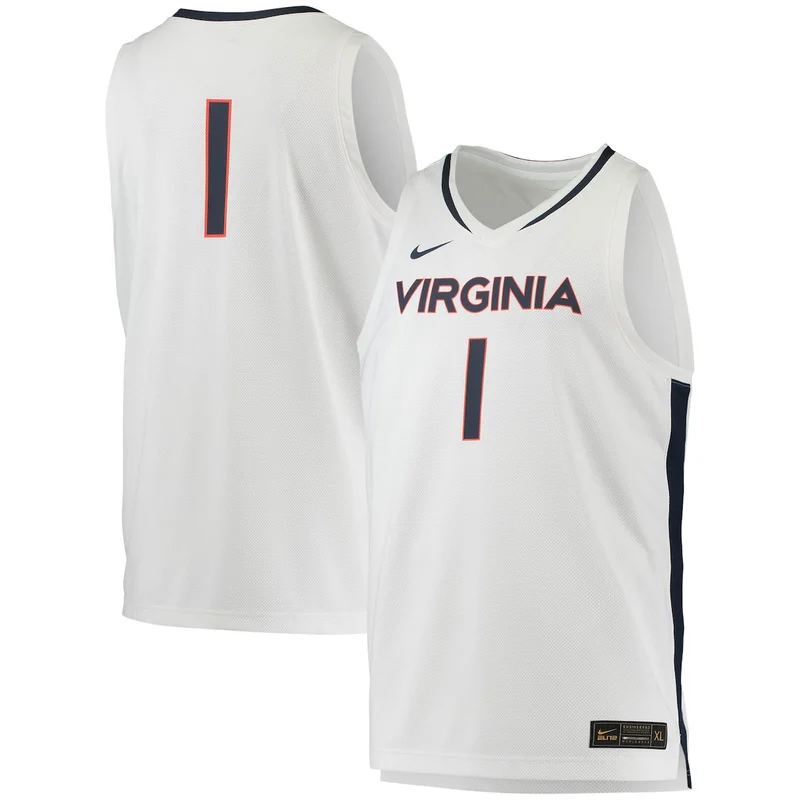 Navy Virginia Cavaliers Basketball Jersey - Image 5