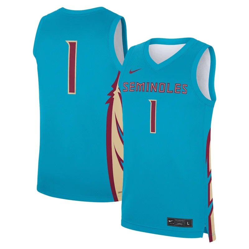 Unisex #1 Garnet Florida State Seminoles Basketball Jersey - Image 5