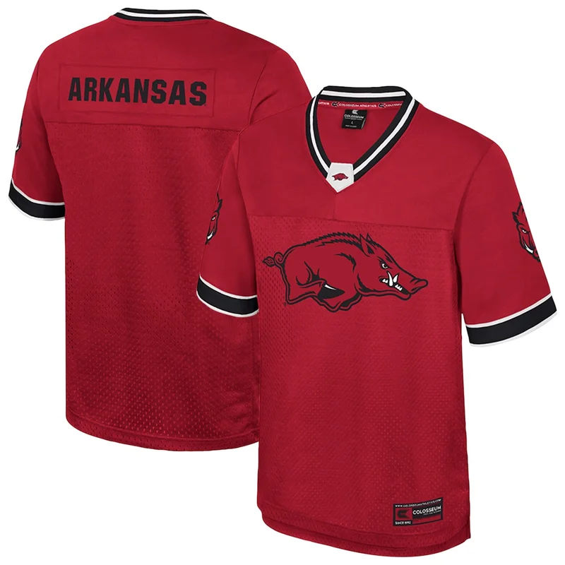 Unisex #1 Cardinal Arkansas Razorbacks Lightweight Collegiate Football Jersey GameDay Greats - Image 3
