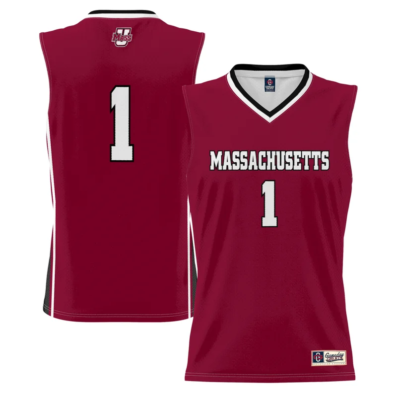 Unisex #1 Maroon UMass Minutemen Lightweight Basketball Jersey GameDay Greats - Image 2