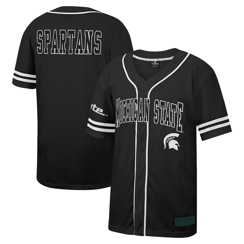 Green Michigan State Spartans Vapor Untouchable Elite Full-Button Baseball Jersey - Image 2