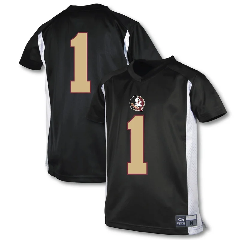Garb #1 Black Florida State Seminoles Football Jersey 
