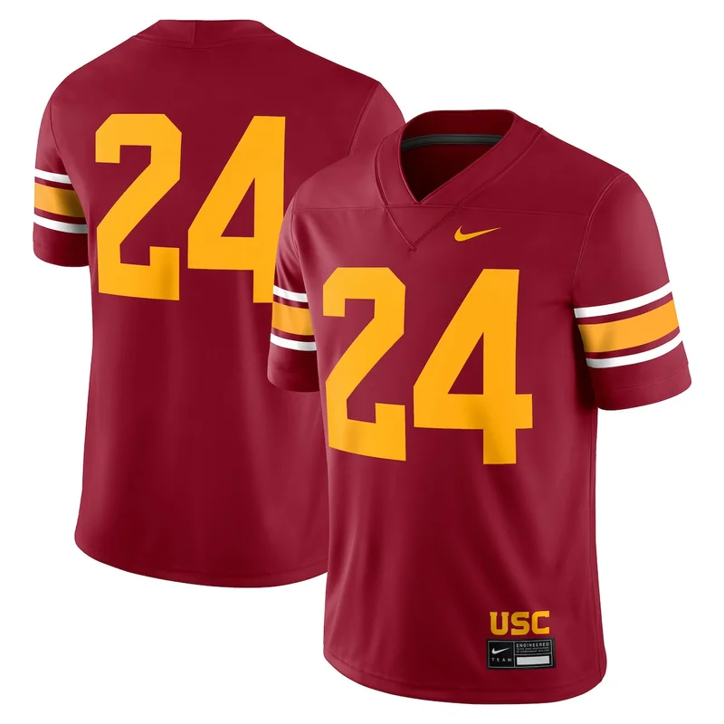 #1 Cardinal USC Trojans Home Untouchable Football Jersey - Image 2