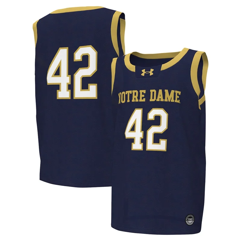 #1 Green Notre Dame Fighting Irish Icon Print Lightweight Basketball Jersey GameDay Greats - Image 4