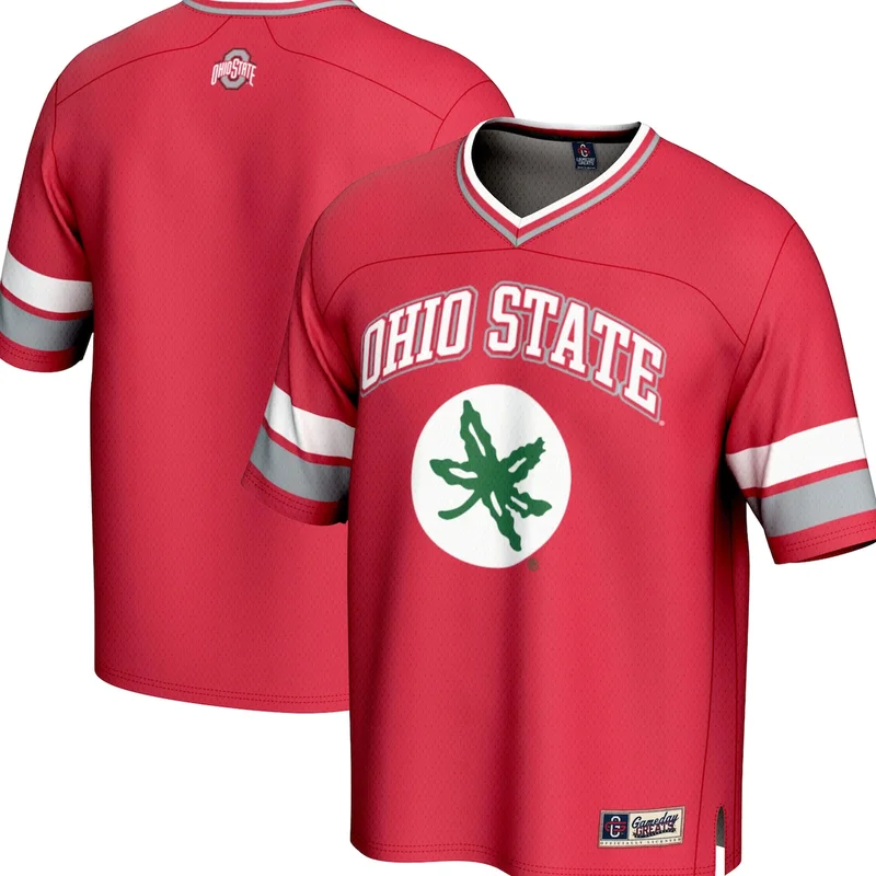 Scarlet Ohio State Buckeyes Spirit Football Jersey GameDay Greats 