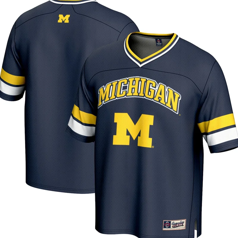 Garb #1 Blue Michigan Wolverines Football Jersey - Image 5