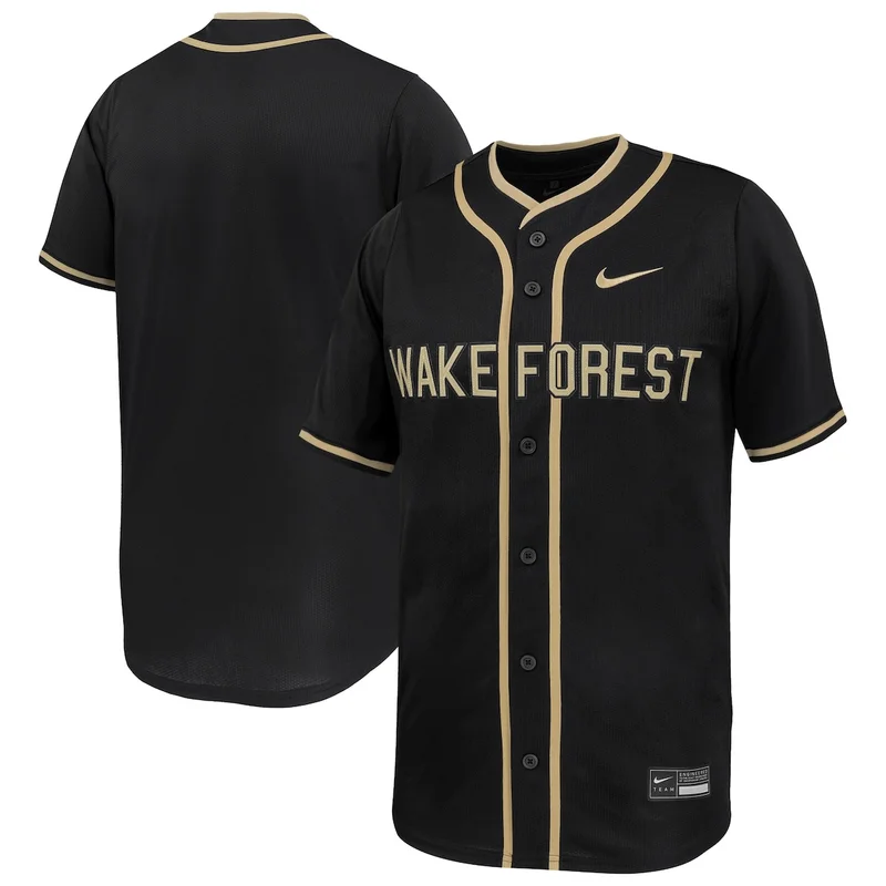 Black Wake Forest Demon Deacons Limited Baseball Jersey 