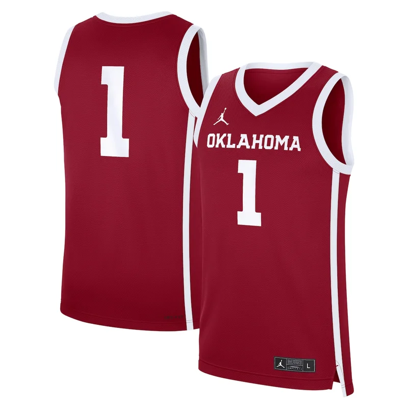 #1 Black Oklahoma Sooners Lightweight Basketball Jersey GameDay Greats - Image 4