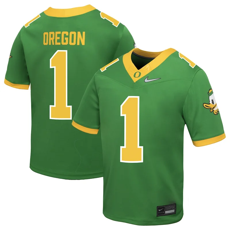 #1 White Oregon Ducks Game Football Jersey - Image 5