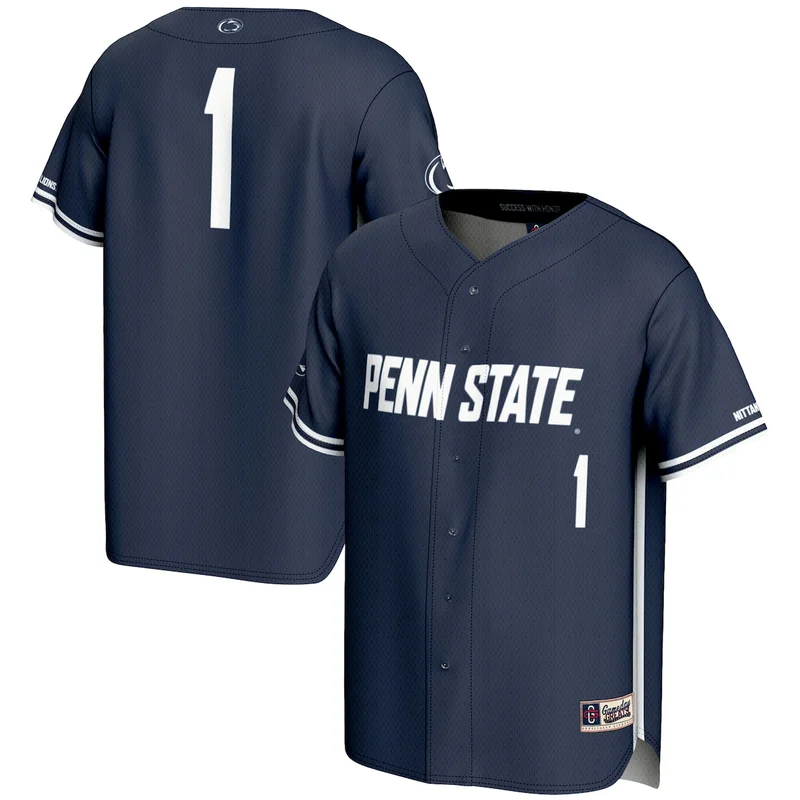 Black Oregon State Beavers Full-Button Baseball Jersey - Image 5