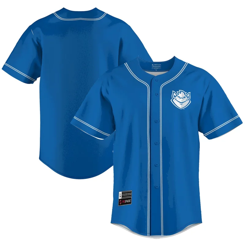 Blue Saint Josephs Hawks Lightweight Baseball Jersey GameDay Greats - Image 4