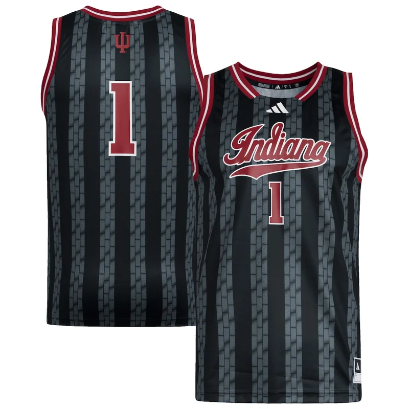 #1 White Indiana Hoosiers Swingman Jersey Basketball - Image 2