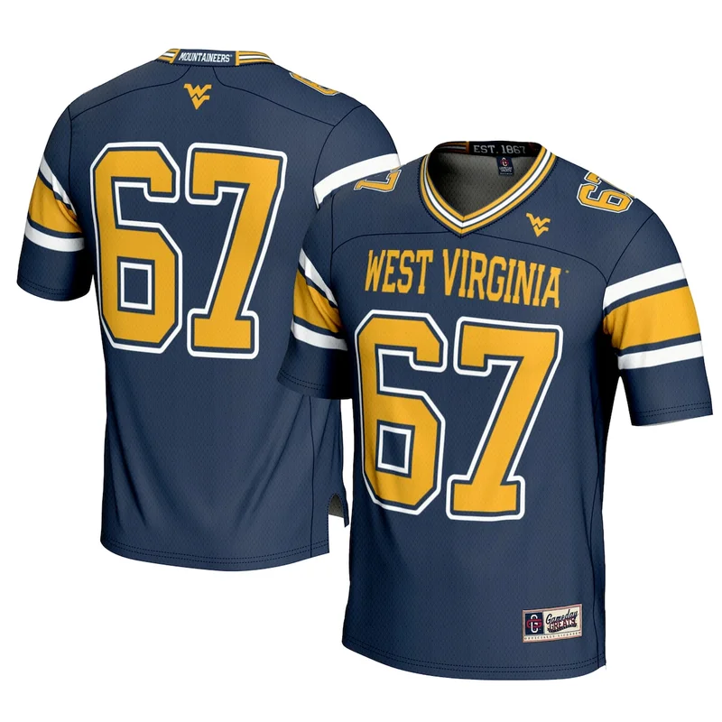 Unisex Gold West Virginia Mountaineers Spirit Football Jersey GameDay Greats - Image 2