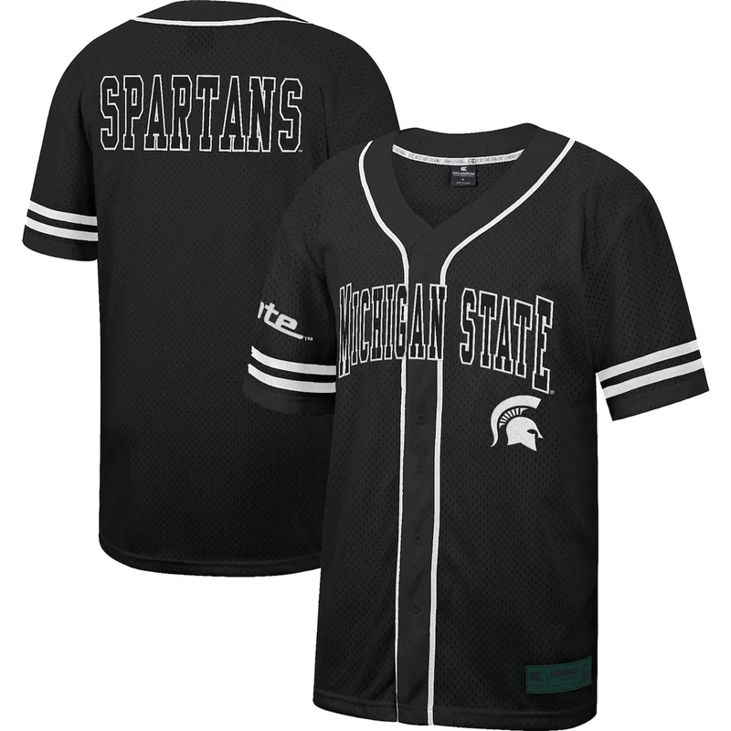 Green Michigan State Spartans Vapor Untouchable Elite Full-Button Baseball Jersey - Image 3