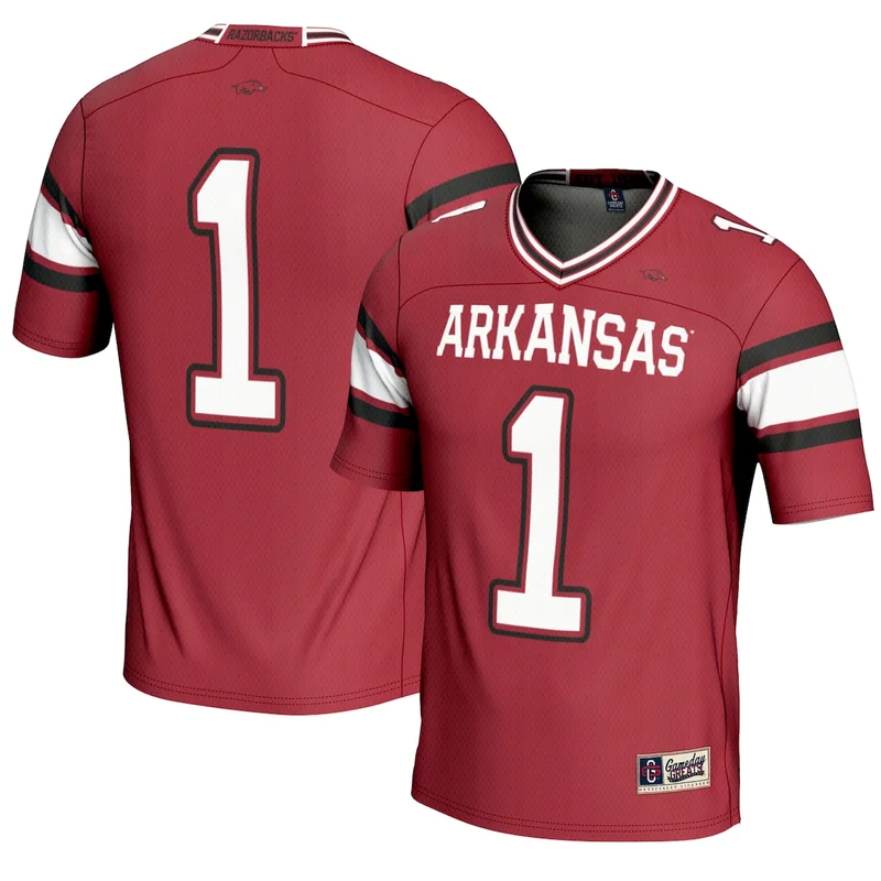 #5 Cardinal Arkansas Razorbacks Untouchable Football Jersey - Image 4