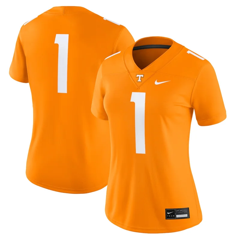 #1 Tennessee Orange Tennessee Volunteers Icon Print Football Jersey GameDay Greats - Image 3
