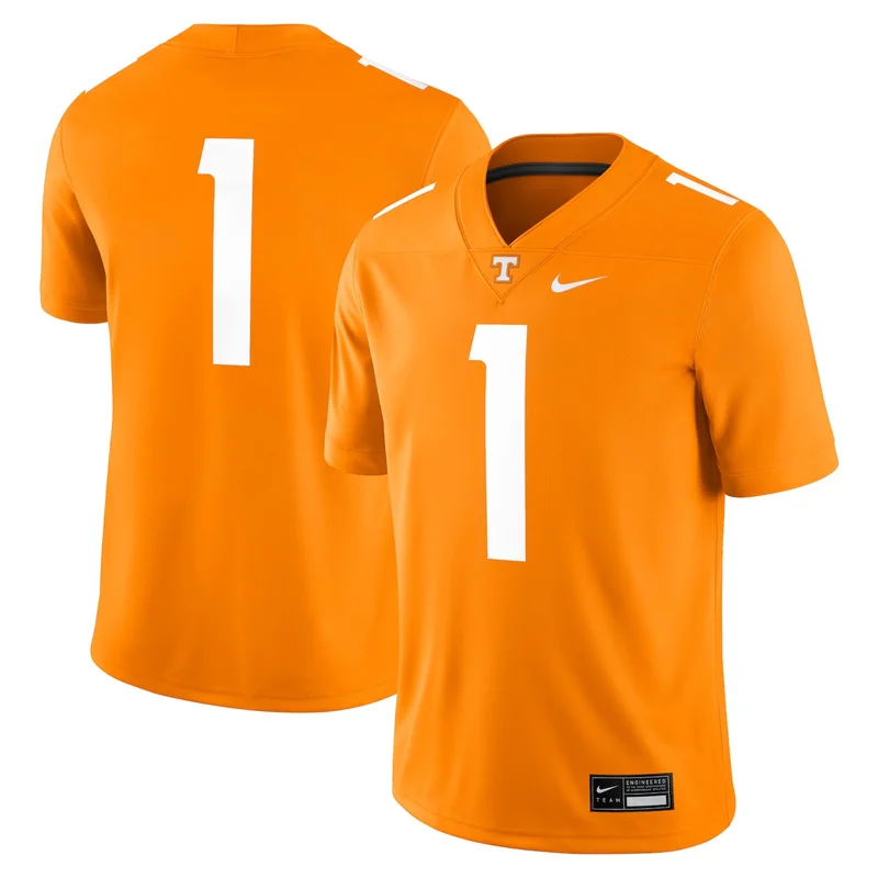 #1 Tennessee Orange Tennessee Volunteers Icon Print Football Jersey GameDay Greats - Image 2
