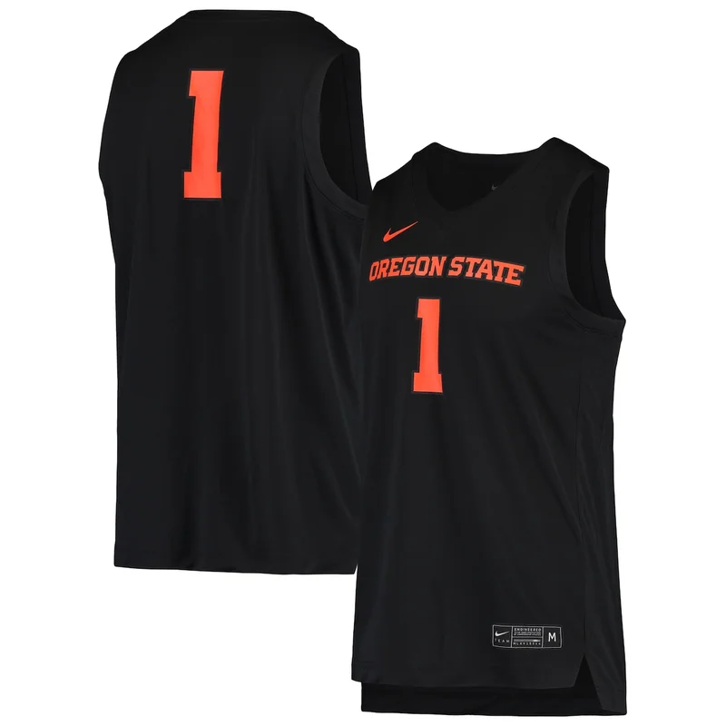 #1 Gray/Black Oregon Ducks Limited Basketball Jersey - Image 5