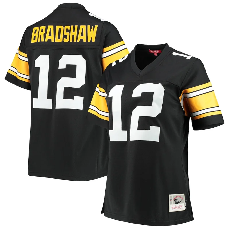 Pittsburgh Steelers Terry Bradshaw Black Legacy Player Jersey