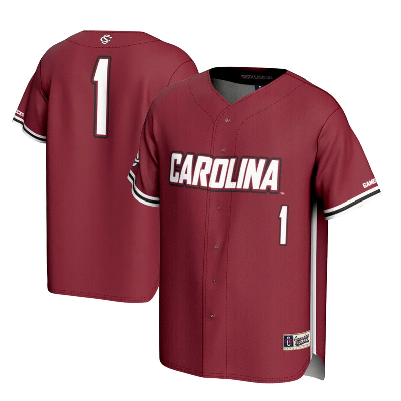 #1 Garnet South Carolina Gamecocks Lightweight Baseball Jersey GameDay Greats 