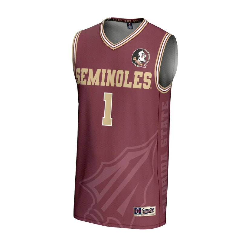 #1 Garnet Florida State Seminoles Lightweight Basketball Jersey GameDay Greats - Image 3