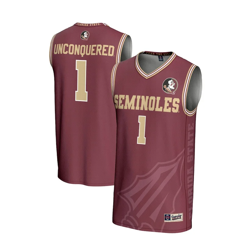 #1 Garnet Florida State Seminoles Lightweight Basketball Jersey GameDay Greats - Image 4