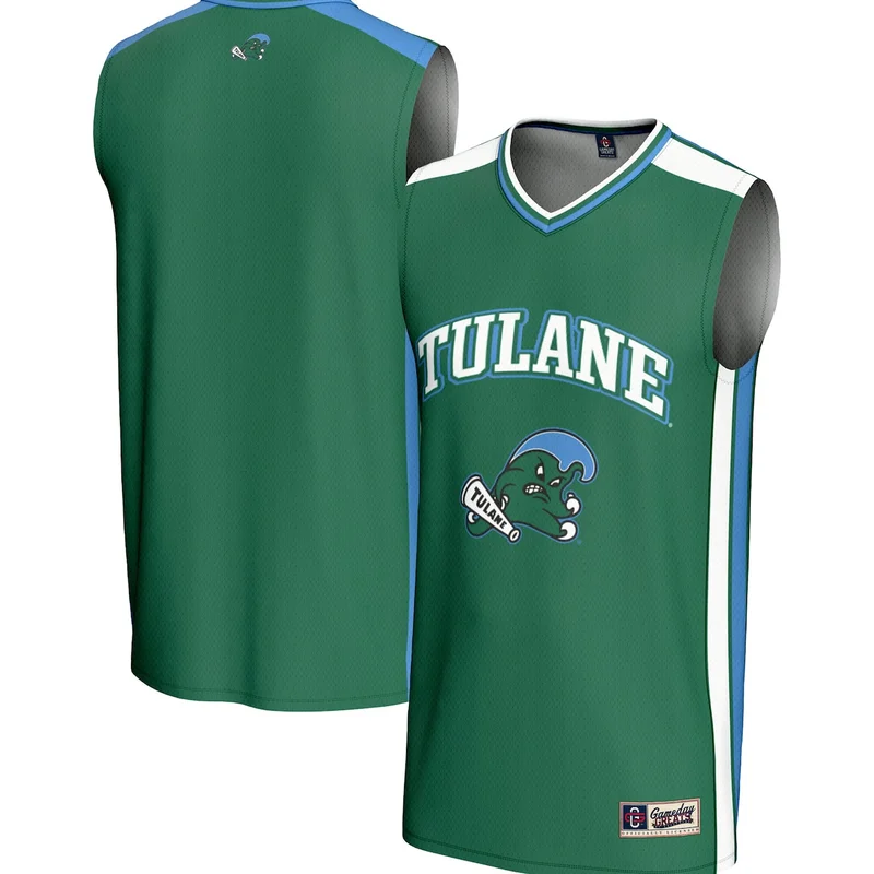 Male #1 White Tulane Green Wave Lightweight Basketball Jersey GameDay Greats - Image 2