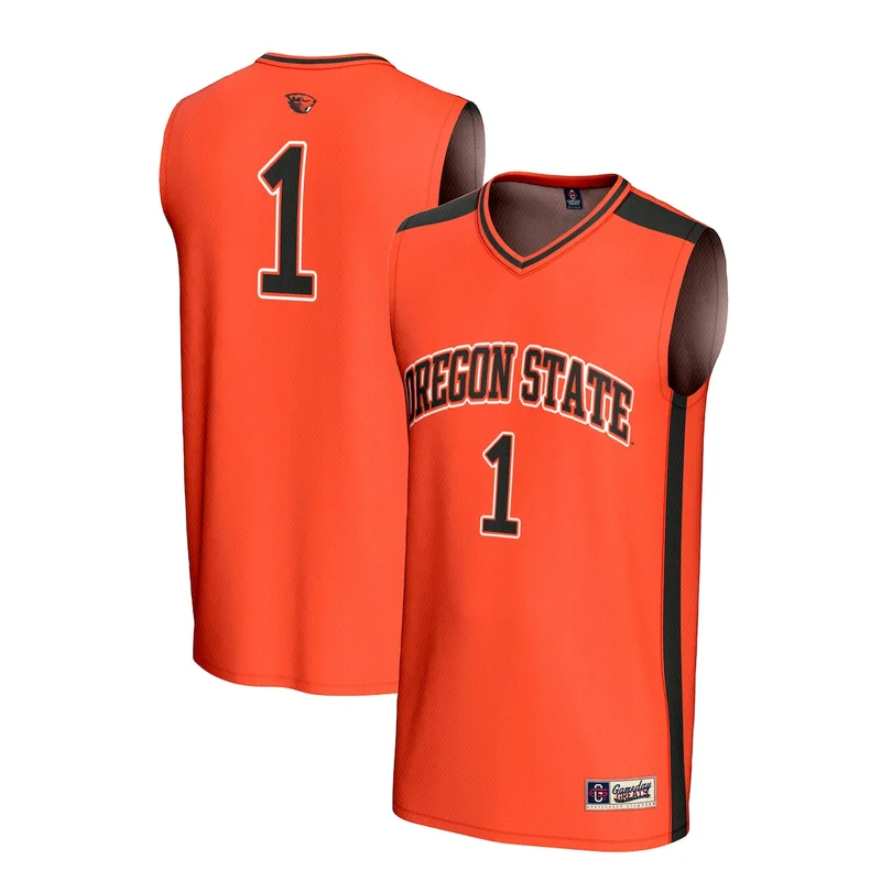 #1 Black Oregon State Beavers Basketball Jersey - Image 4