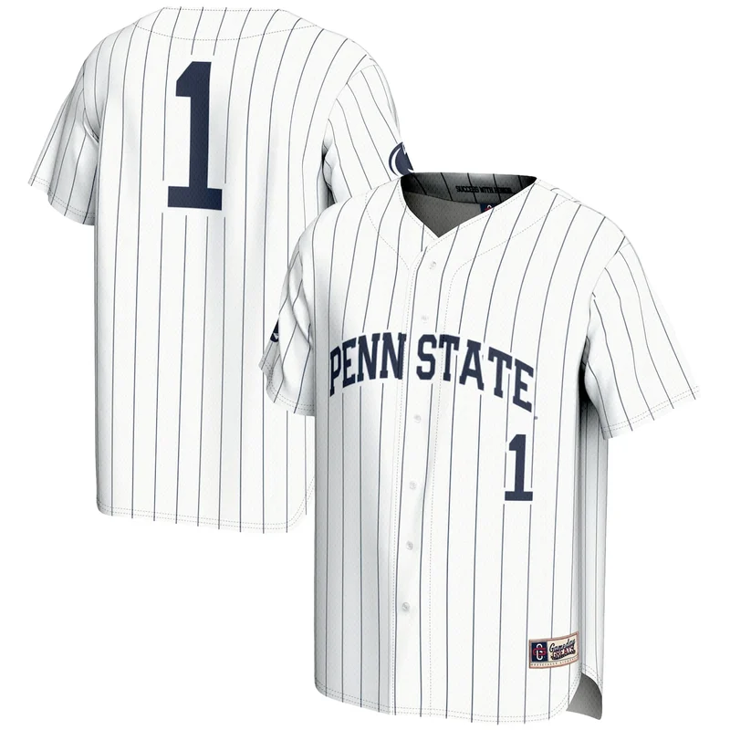 #1 White Penn State Nittany Lions Lightweight Baseball Jersey GameDay Greats 