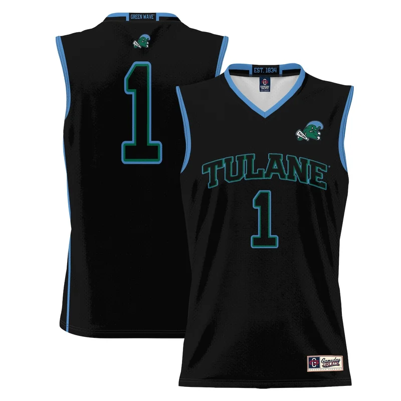 Male #1 White Tulane Green Wave Lightweight Basketball Jersey GameDay Greats - Image 4