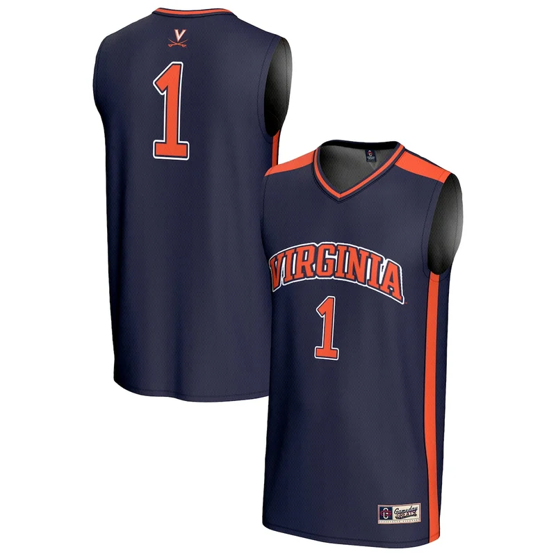 #1 Navy Virginia Cavaliers Lightweight Basketball Jersey GameDay Greats - Image 2