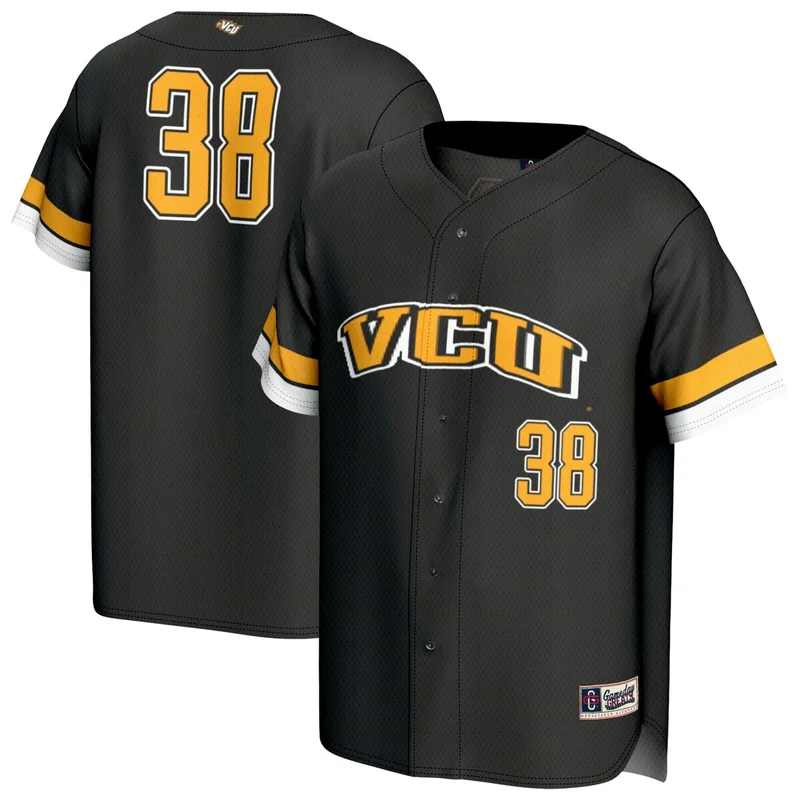 Colosseum Black Vanderbilt Commodores Free Spirited Mesh Button-Up Baseball Jersey - Image 5