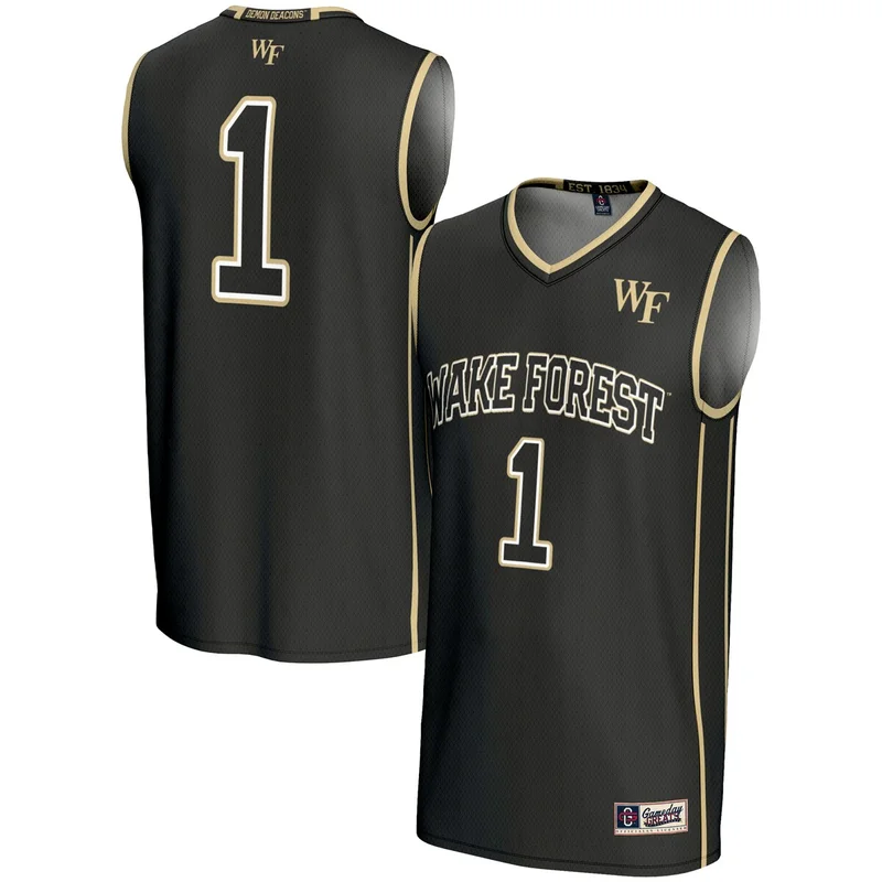 #1 Gold Wake Forest Demon Deacons Lightweight Basketball Jersey GameDay Greats - Image 4