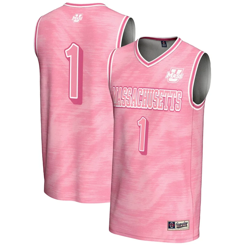#1 Maroon UMass Minutemen Lightweight Basketball Jersey GameDay Greats - Image 2