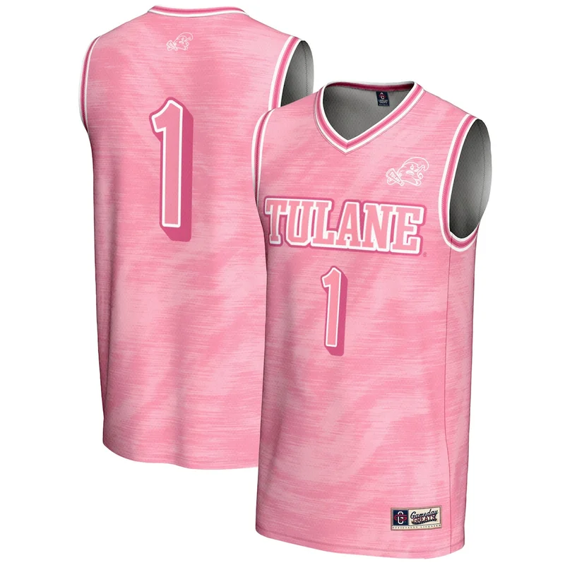 Unisex #1 Green Tulane Green Wave Lightweight Collegiate Basketball Jersey GameDay Greats - Image 3