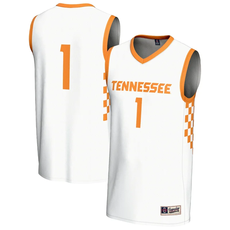 Unisex #1 Tennessee Orange Tennessee Volunteers Lightweight Highlight Print Basketball Jersey GameDay Greats - Image 2