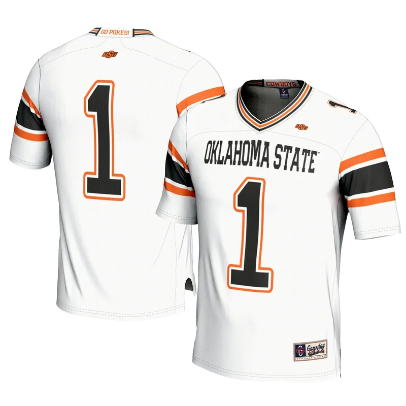 #1 Orange Oklahoma State Cowboys Football Jersey GameDay Greats - Image 4