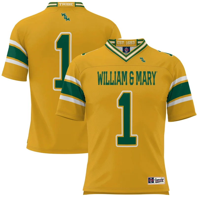 #1 Black William & Mary Tribe Football Jersey GameDay Greats - Image 3