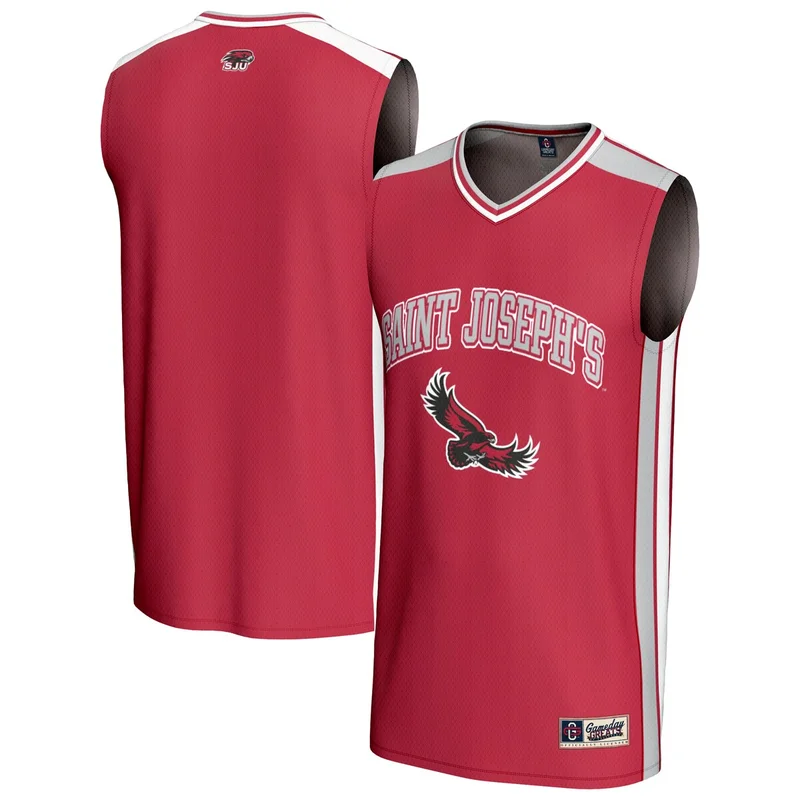 #4 Gray Saint Josephs Hawks Lightweight Basketball Jersey GameDay Greats - Image 3