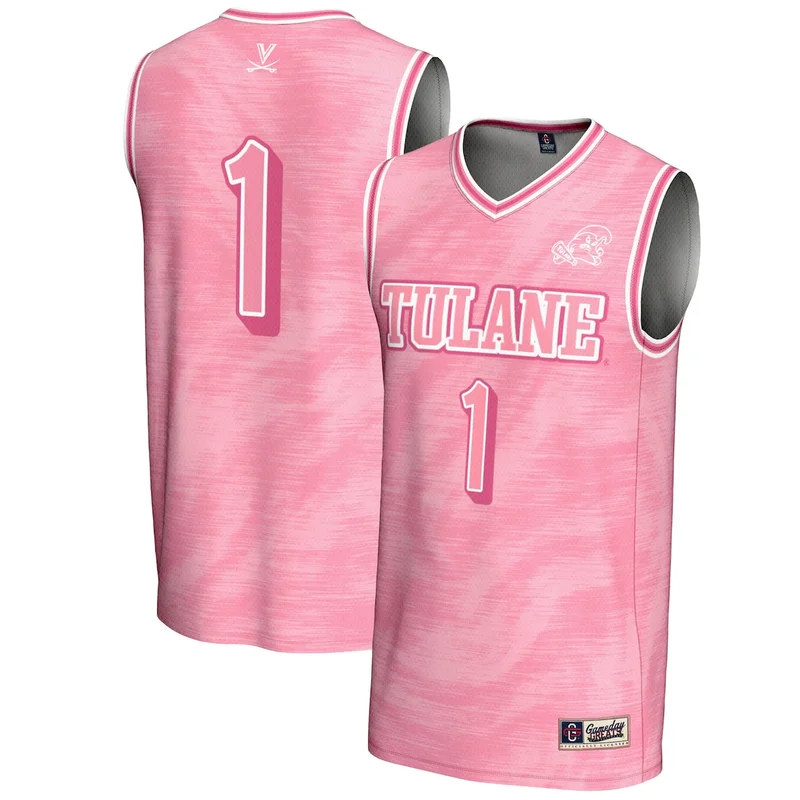 Unisex #1 Green Tulane Green Wave Lightweight Collegiate Basketball Jersey GameDay Greats - Image 5