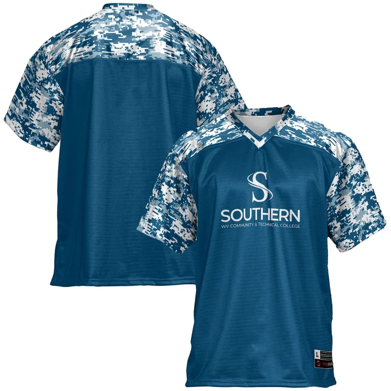 Blue Southern West Virginia Community and Technical College Football Jersey GameDay Greats 