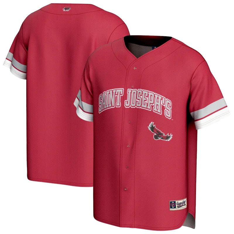 Blue Saint Josephs Hawks Lightweight Baseball Jersey GameDay Greats - Image 3