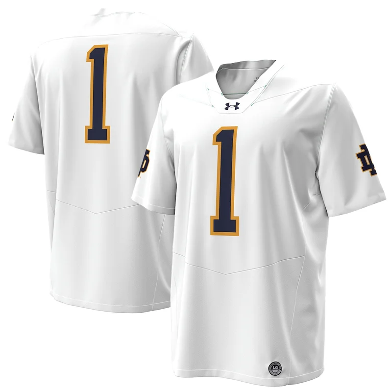 #1 White Notre Dame Fighting Irish Football Jersey GameDay Greats - Image 5