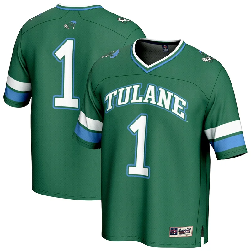 Infant #1 Green Tulane Green Wave Football Jersey GameDay Greats - Image 2