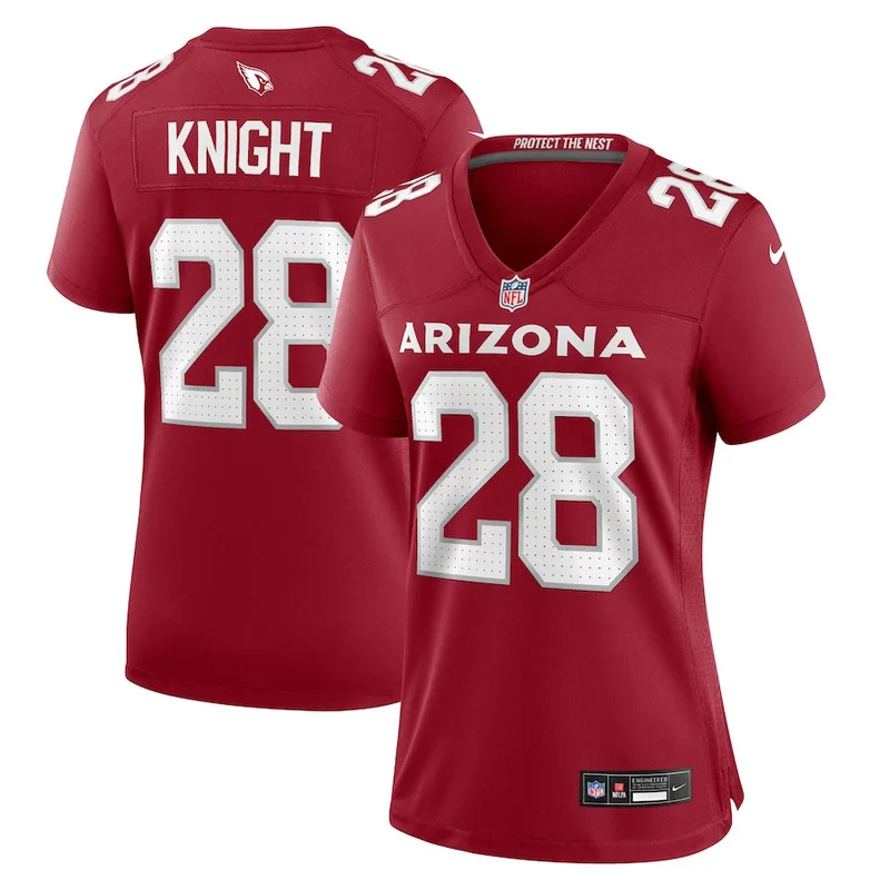 Qwuantrezz Knight 28 Arizona Cardinals Game Jersey - Cardinal