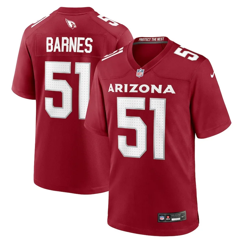 Krys Barnes 51 Arizona Cardinals Jersey Team Game - Cardinal