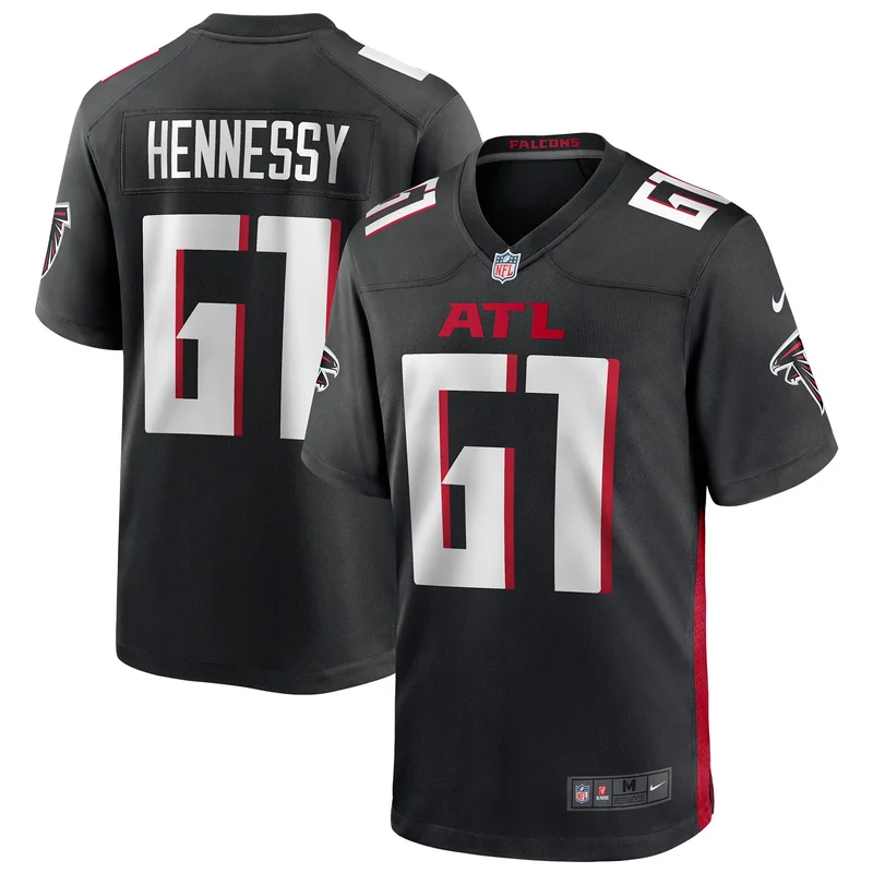 Mack Hollins 18 Atlanta Falcons Game Jersey - Black - Image 2