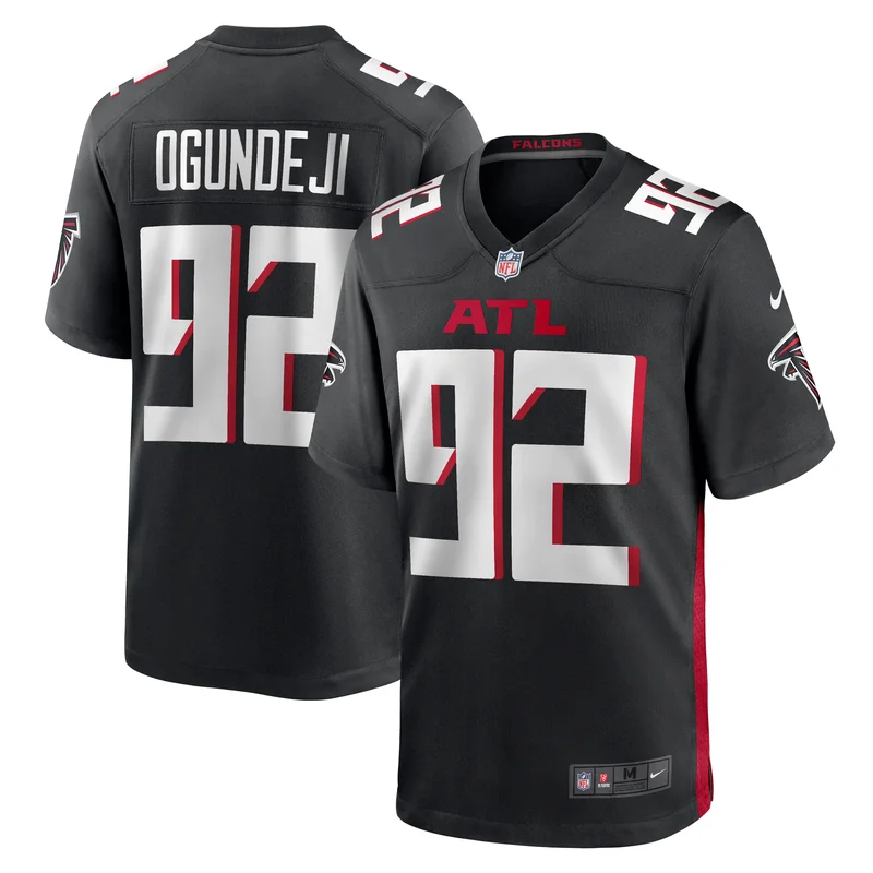 Zach Harrison 96 Atlanta Falcons Jersey Team Game - Black - Image 2