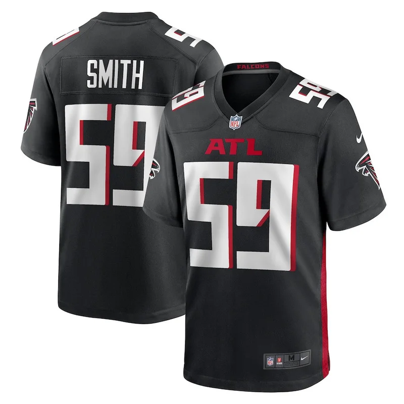 Zach Harrison 96 Atlanta Falcons Jersey Team Game - Black - Image 4