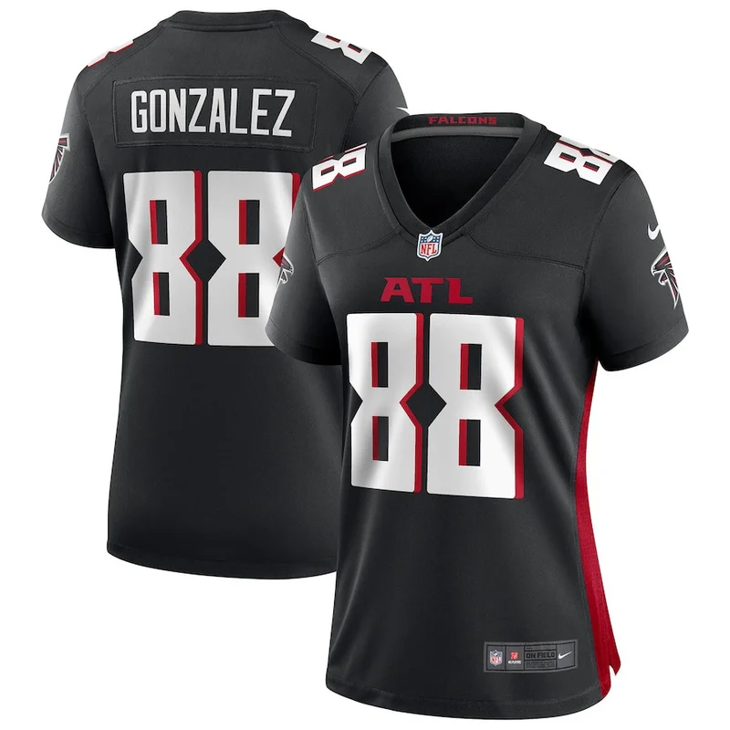 Tony Gonzalez 88 Atlanta Falcons Jersey Retired Game - Black